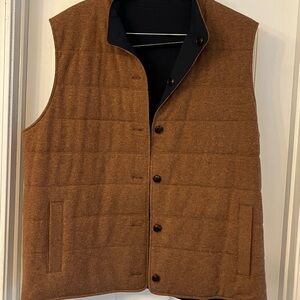 Peter Millar Brown Quilted Vest
